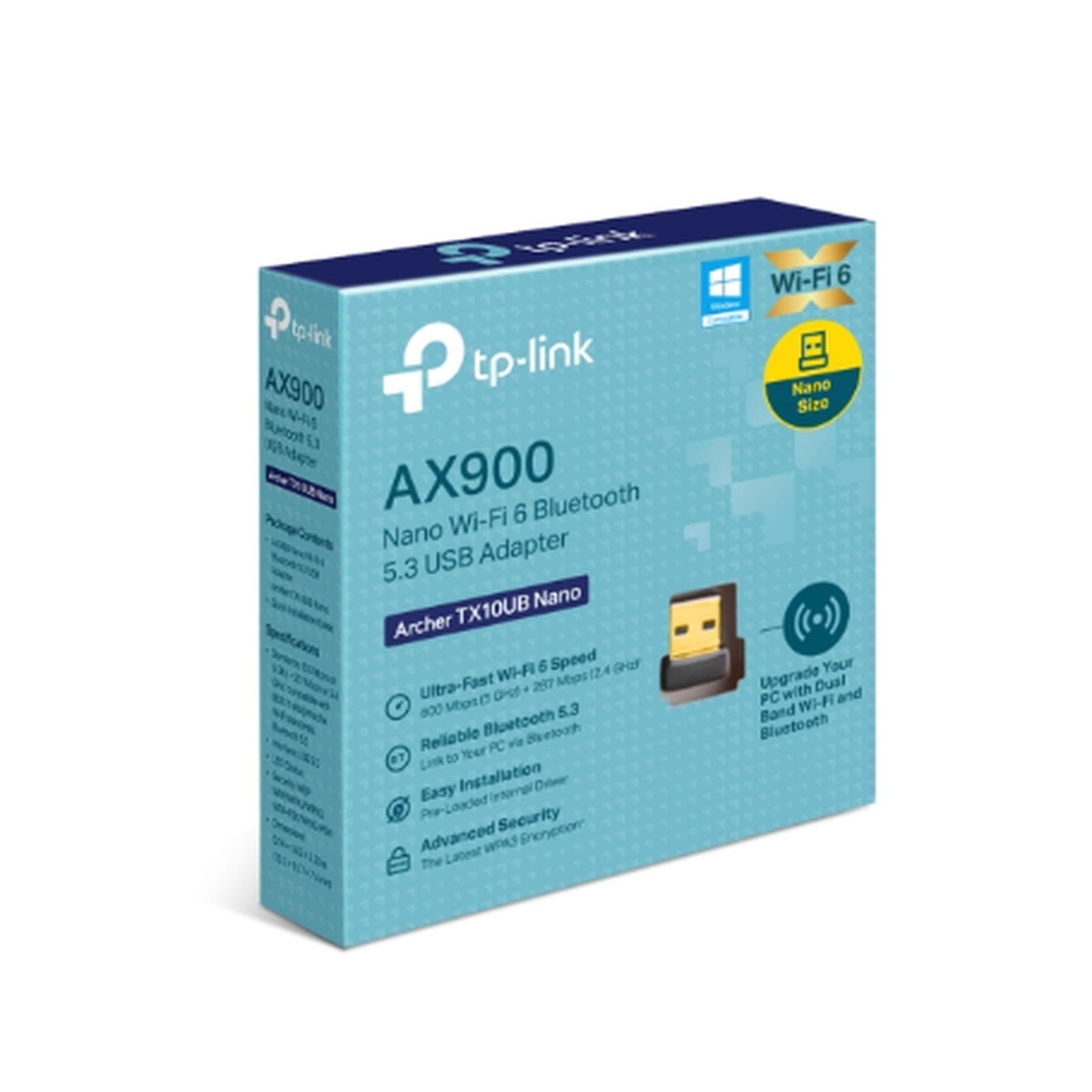 TP-LINK ARCHER TX10UB NANO AX900 WI-FI 6 BLUETOOTH USB ADAPTER