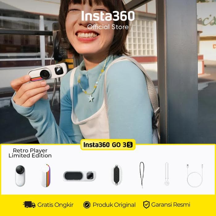 Insta360 GO 3S Retro Bundle Special Edition Action Camera 4K UltraHD