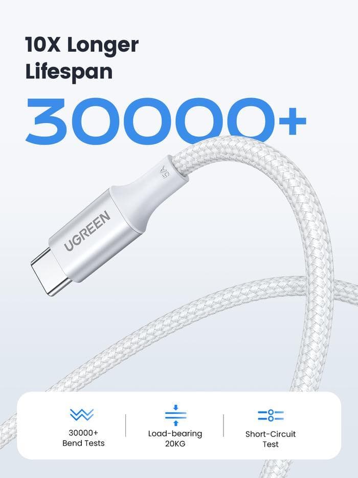 UGREEN KABEL USB C TO C 100W ABS NYLON 2M (35221)