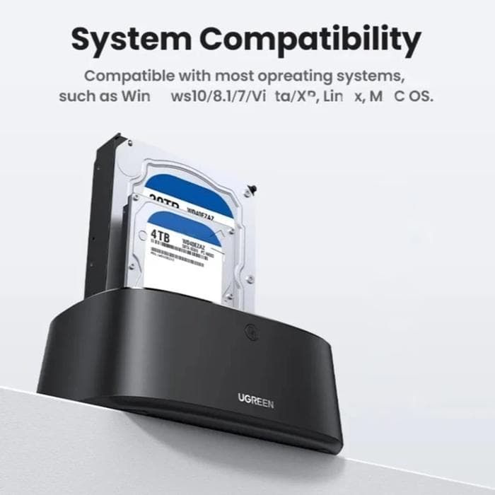 UGREEN DOCKING STATION USB 3.0 SATA DUAL SLOT (50857)
