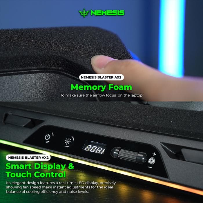 COOLINGPAD NYK NEMESIS BLASTER AX2 RGB - BLACK