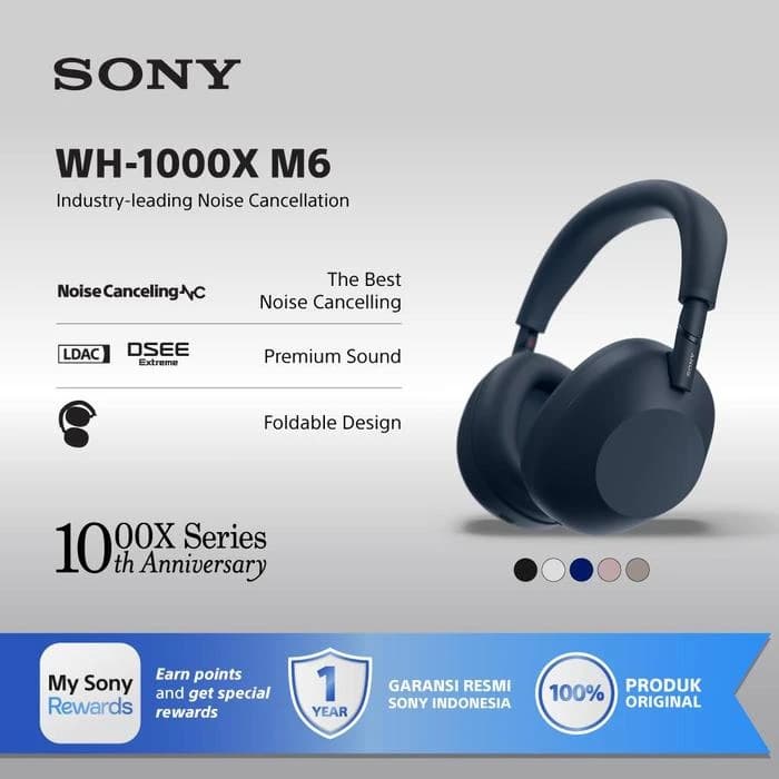 HEADPHONE SONY WH-1000XM6 WIRELESS NOISE CANCELLING BLUETOOTH