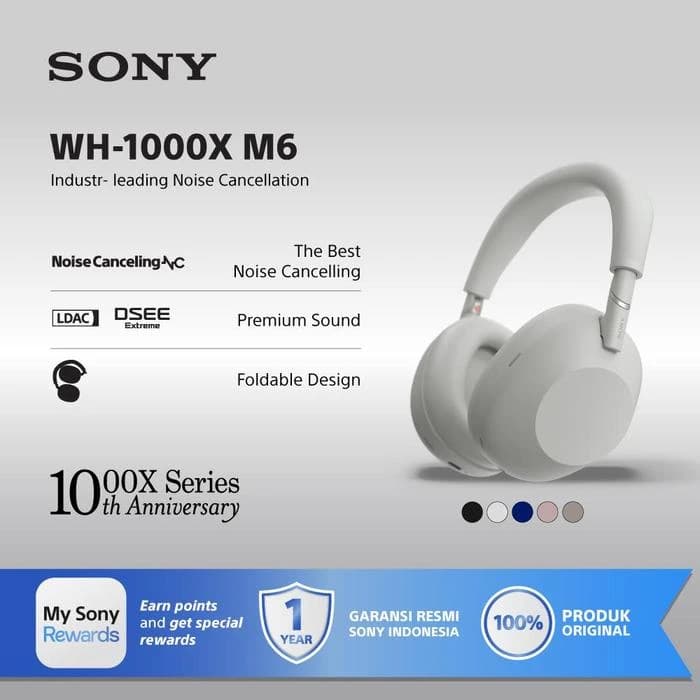 HEADPHONE SONY WH-1000XM6 WIRELESS NOISE CANCELLING BLUETOOTH
