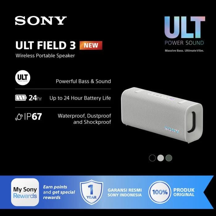 SPEAKER SONY ULT FIELD 3 SRS-ULT30 PORTABLE WIRELESS BLUETOOTH