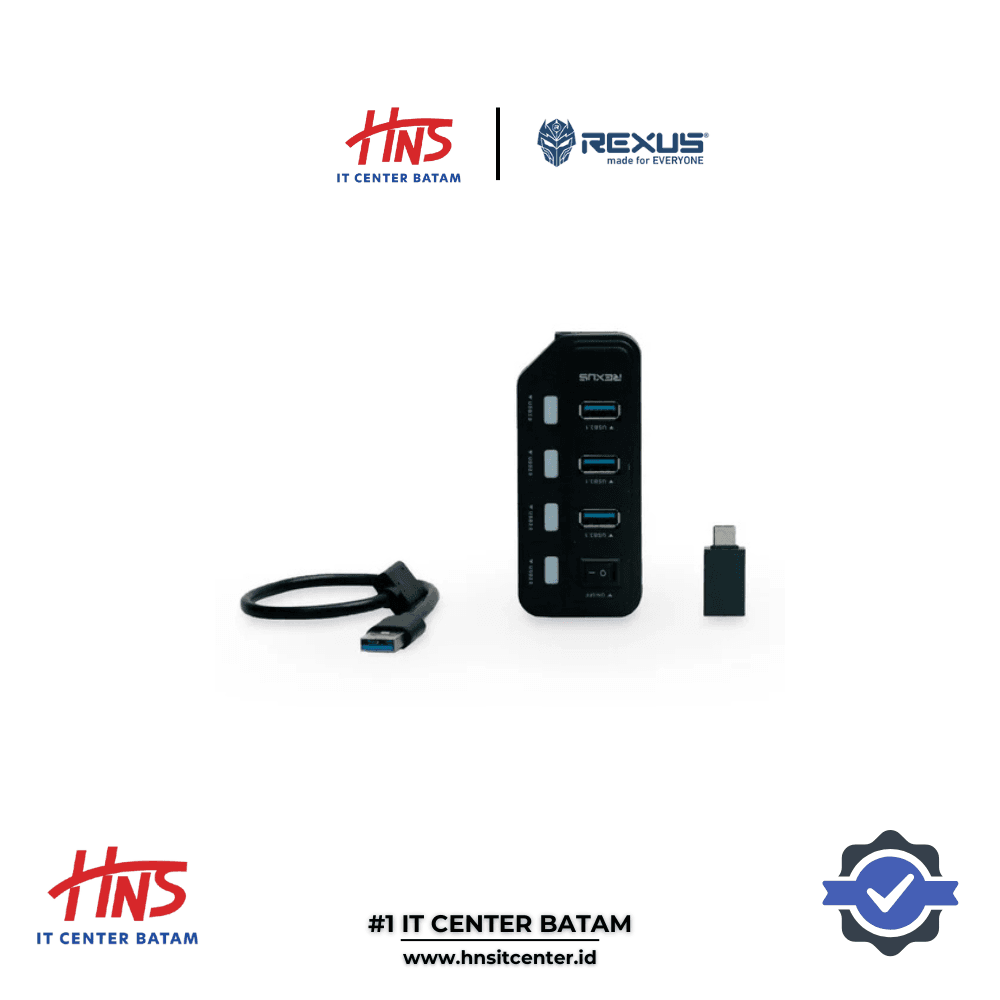 REXUS USB HUB 3.1 H332 7 PORT + CONVERTER TYPE C