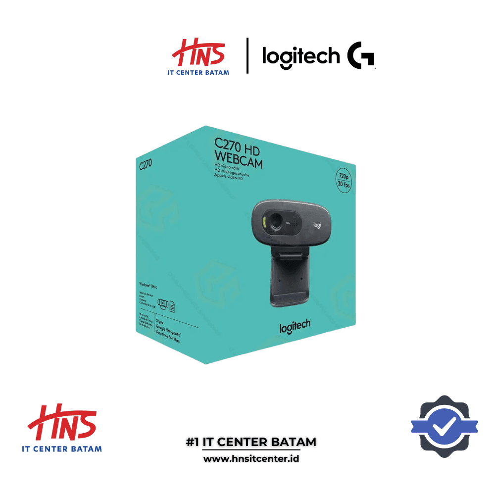 WEBCAM LOGITECH C270 HD 720P
