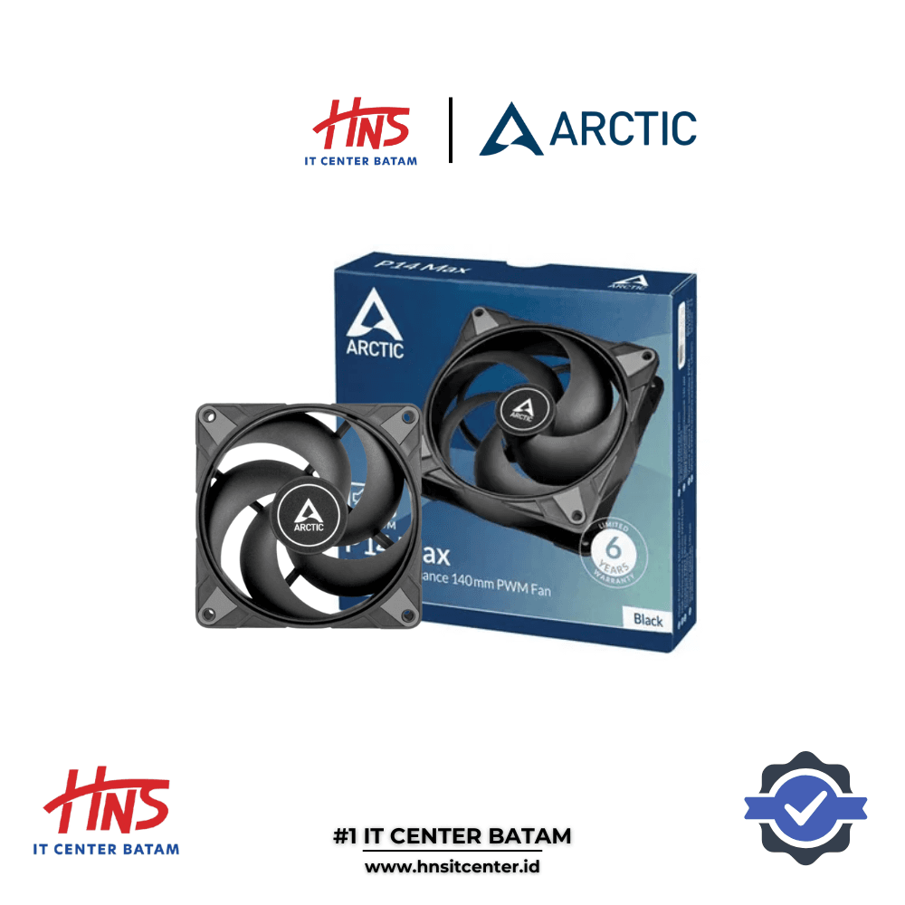 ARCTIC P12 MAX BLACK SINGLE PACK 120mm FAN - BLACK