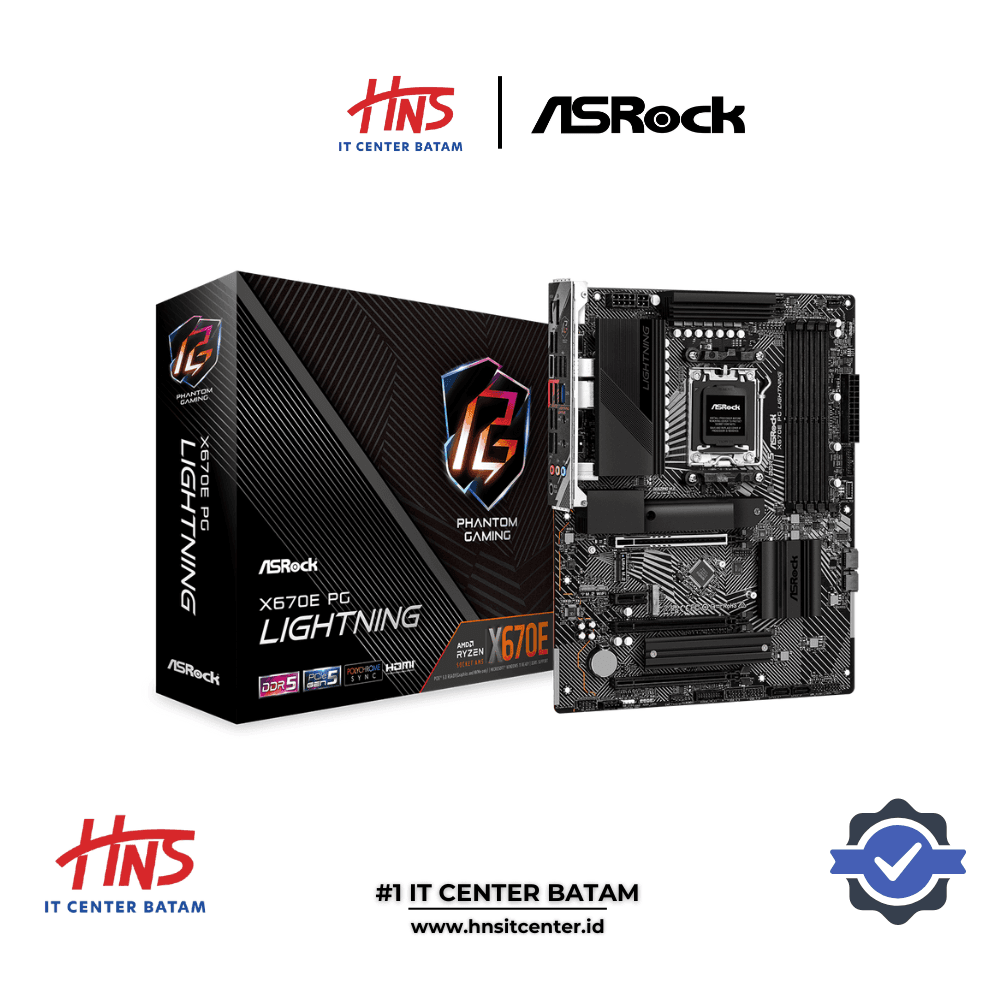 MOTHERBOARD ASROCK X670E PG LIGHTNING AM5 - ATX