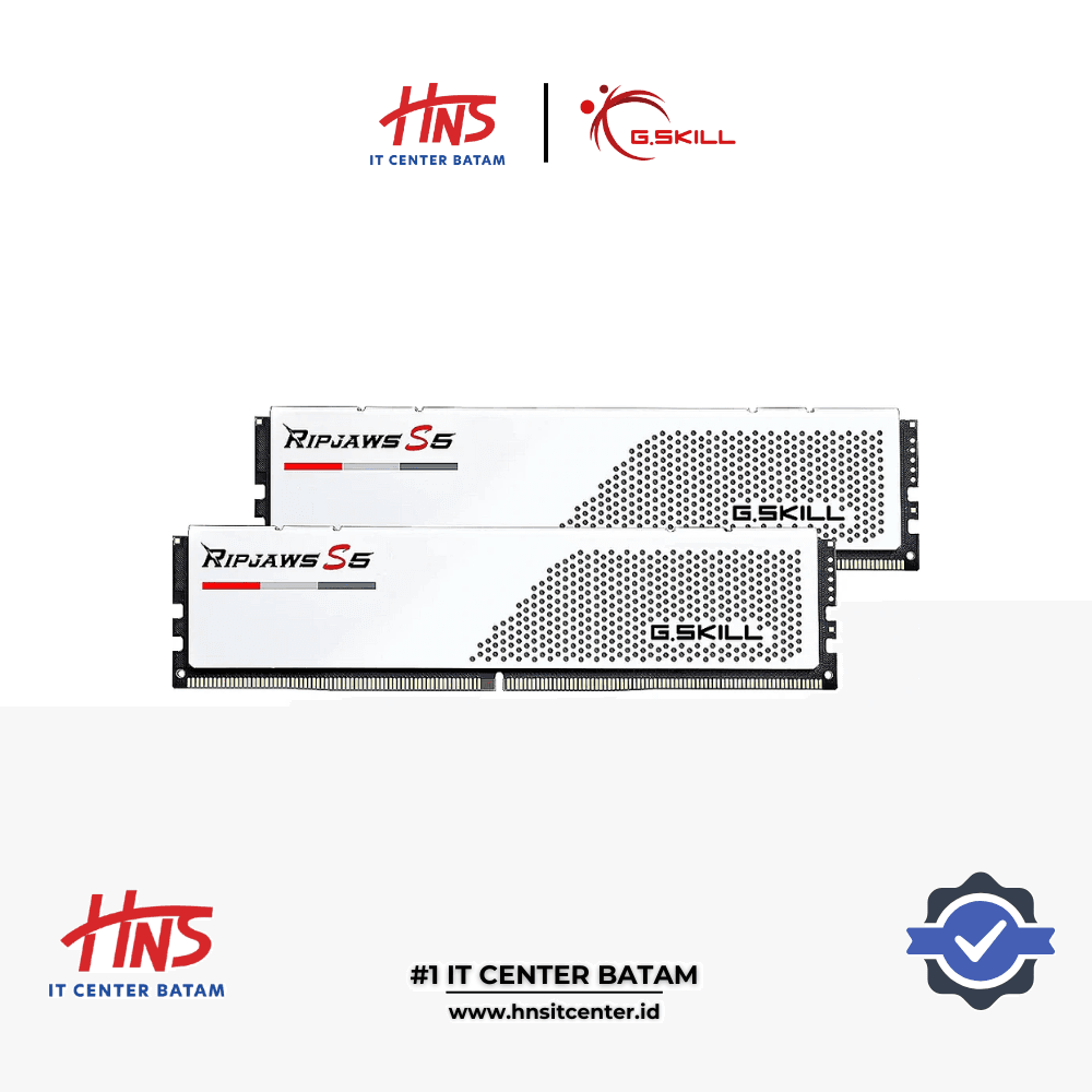 RAM PC DDR5 GSKILL RIPJAWS S5 WHITE 32GB (2x16GB) 5200Mhz