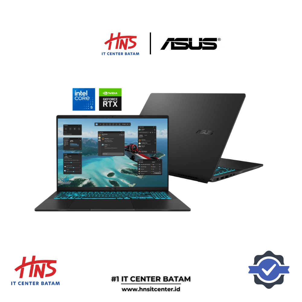 ASUS V16 V3607VU I545B7T-HM INTEL CORE 5 210H 16GB 512GB RTX4050 6GB 16″ WIN 11 HOME + OHM 2024 + M365