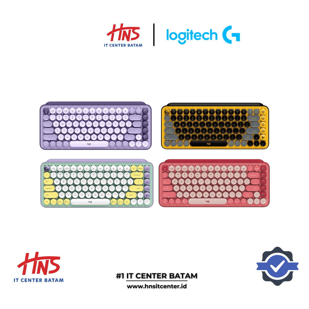 KEYBOARD LOGITECH POP KEYS MECHANICAL WIRELESS ADJUSTABLE EMOJI BUTTON