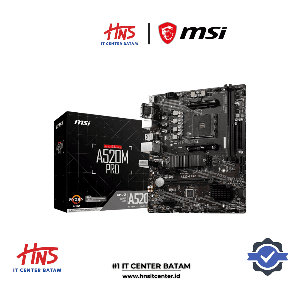 MOTHERBOARD MSI A520M PRO AM4 DDR4 - mATX