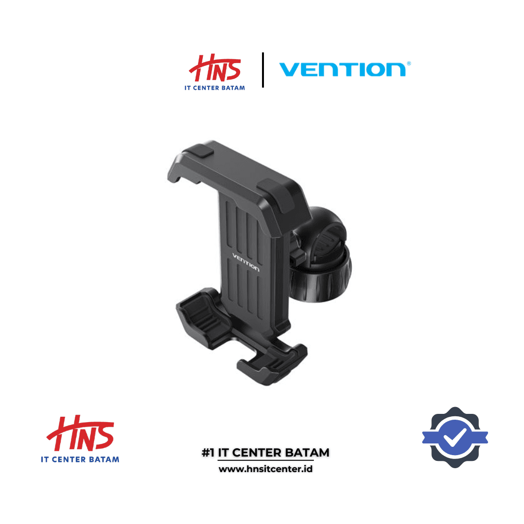VENTION AUTO-CLAMPING CAR PHONE MOUNT WITH DUCKBILL CLIP BLACK SQUARE FASHION TYPE (KCTB0)