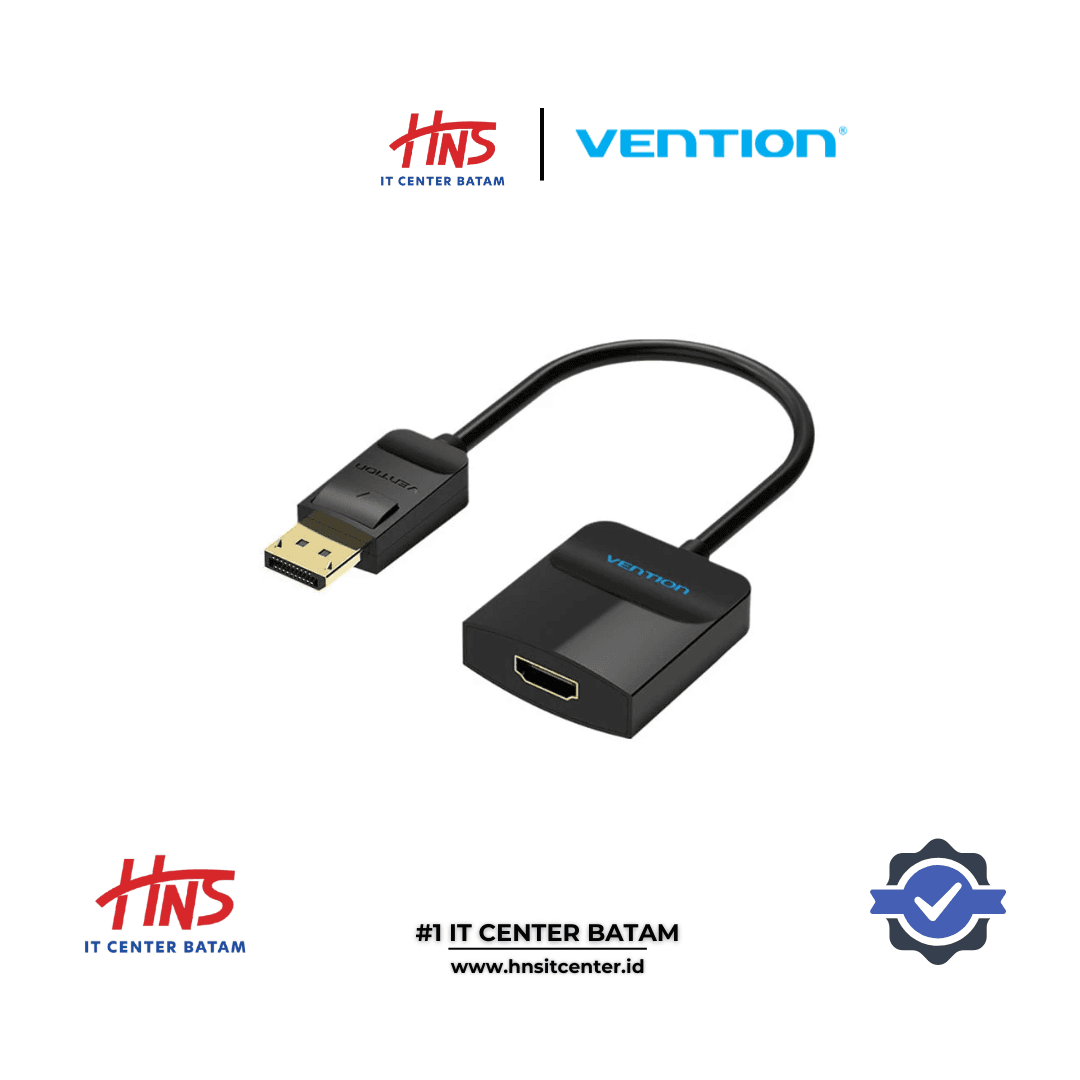 VENTION DisplayPort To HDMI CONVERTER 0.15M BLACK (HBGBB)