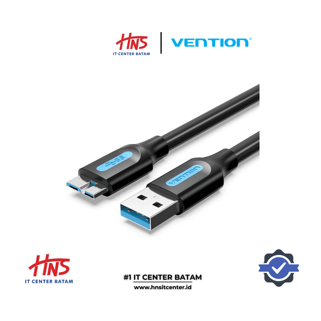 VENTION USB 3.0 A Male to Micro-B Male Cable 0.5M Black PVC type (COPBD)