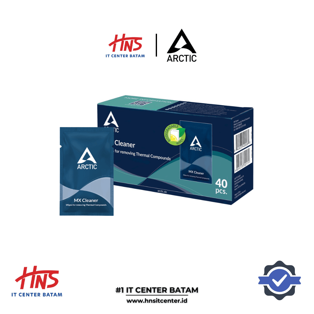 CLEANING WIPES ARCTIC MX CLEANER FOR REMOVING THERMAL PASTE 40 Pcs / BOX