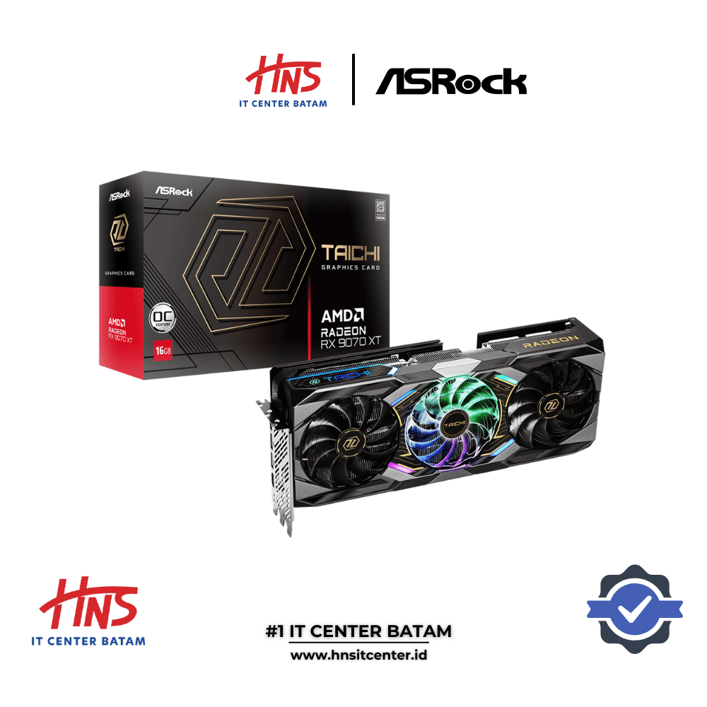 VGA CARD ASROCK RX 9070 XT 16GB TAICHI OC EDITION 16GB GDDR6