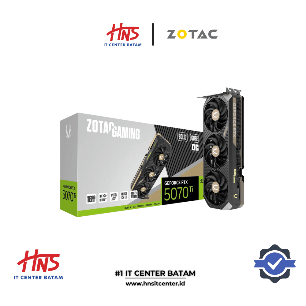 VGA CARD ZOTAC GAMING RTX 5070 Ti 16GB SOLID CORE OC GDDR7