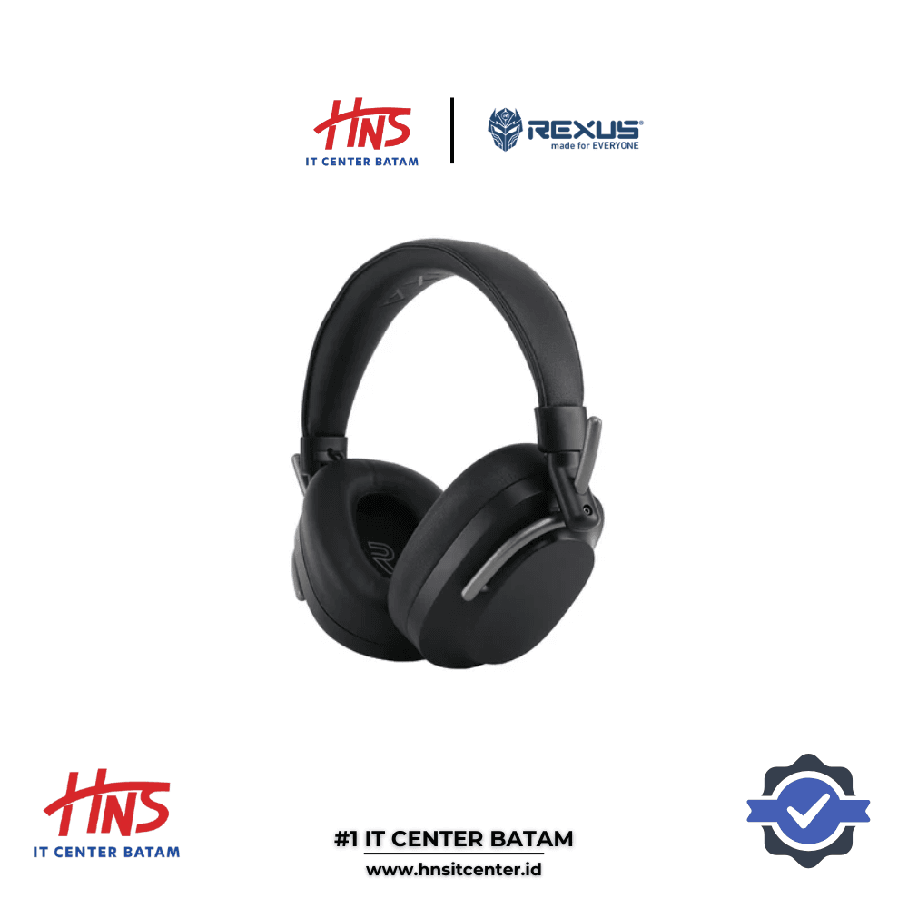 HEADSET REXUS DAXA SVARA DX-QW1 DUAL CONNECTION BLUETOOTH AND CABLE 3.5mm WITH DETACHABLE USB C CABLE
