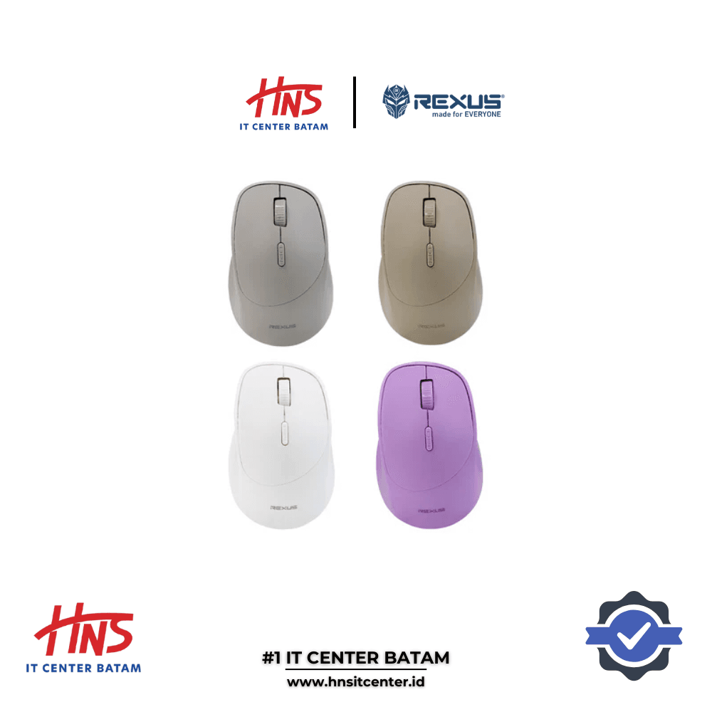 MOUSE REXUS SH18 OFFICE WIRELESS MOUSE DUAL CONNECTION 2.4Ghz AND BLUETOOTH