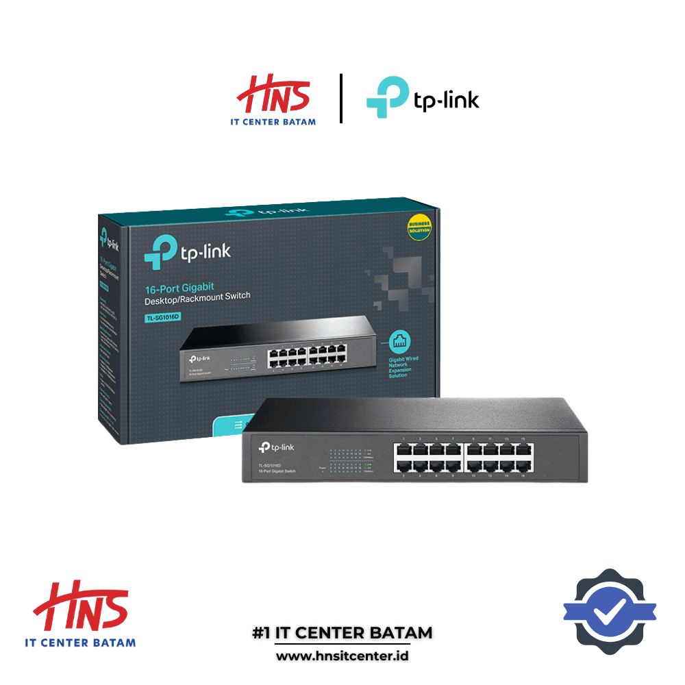 TP-LINK TL-SG1016D SWITCH 16-PORT GIGABIT UNMANAGED SWITCH 10/100/1000Mbps