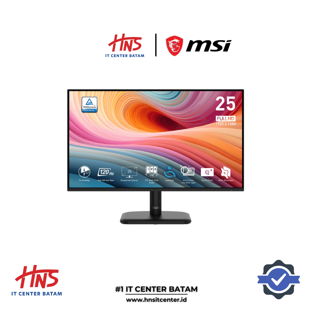MONITOR MSI PRO MP251L E2 25″ FLAT IPS FHD (1920×1080) 120Hz 99% sRGB