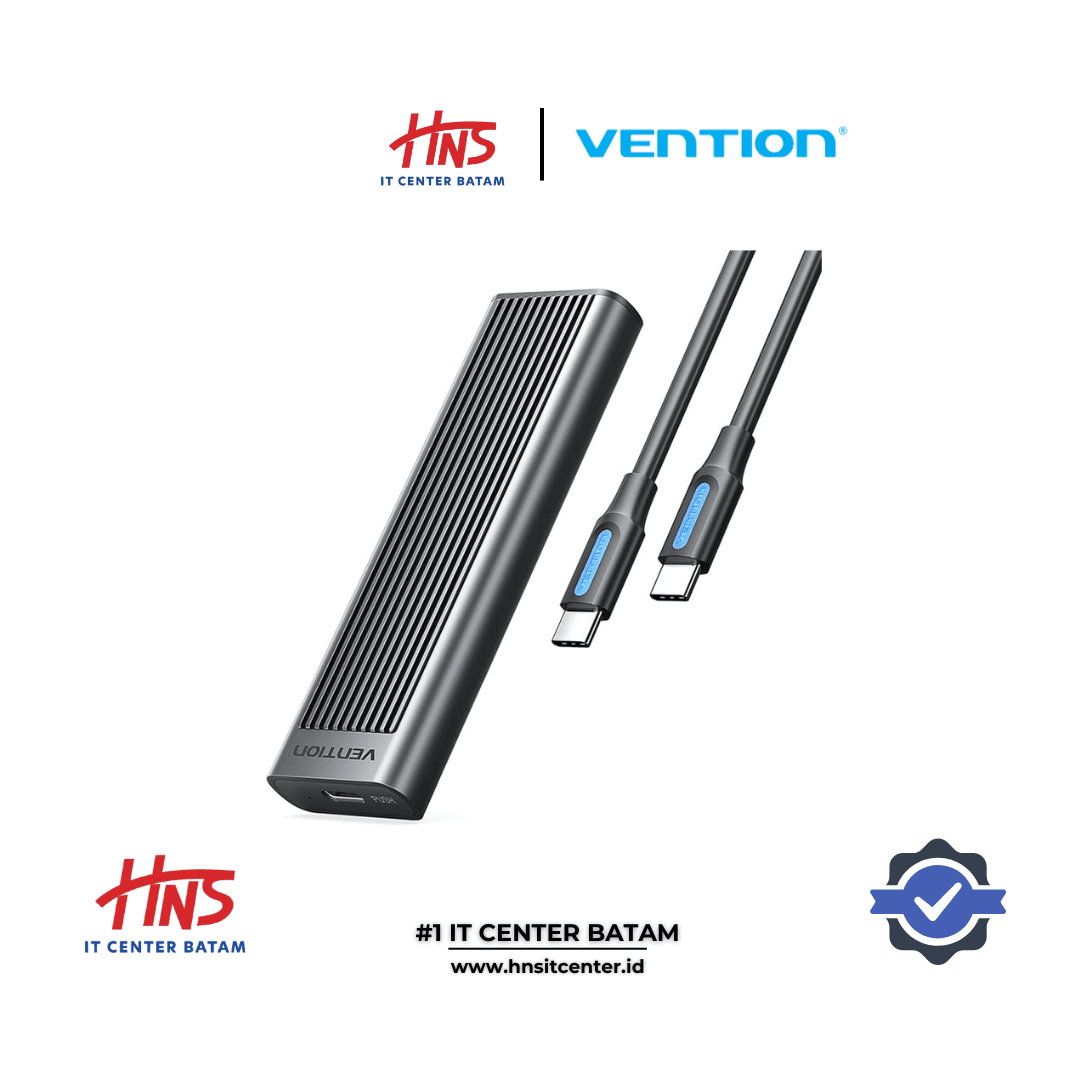 VENTION M.2 NVMe & SATA SSD Enclosure (USB 3.2 Gen 2-C) WITH HEAT SINK GRAY ALLUMINUM ALLOY TYPE - KPLH0