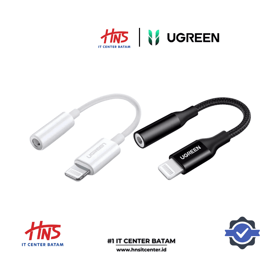 UGREEN MFI AUDIO CONVERTER IPHONE ADAPTER LIGHTNING TO AUX 3.5mm Jack - (30759 - 30756)