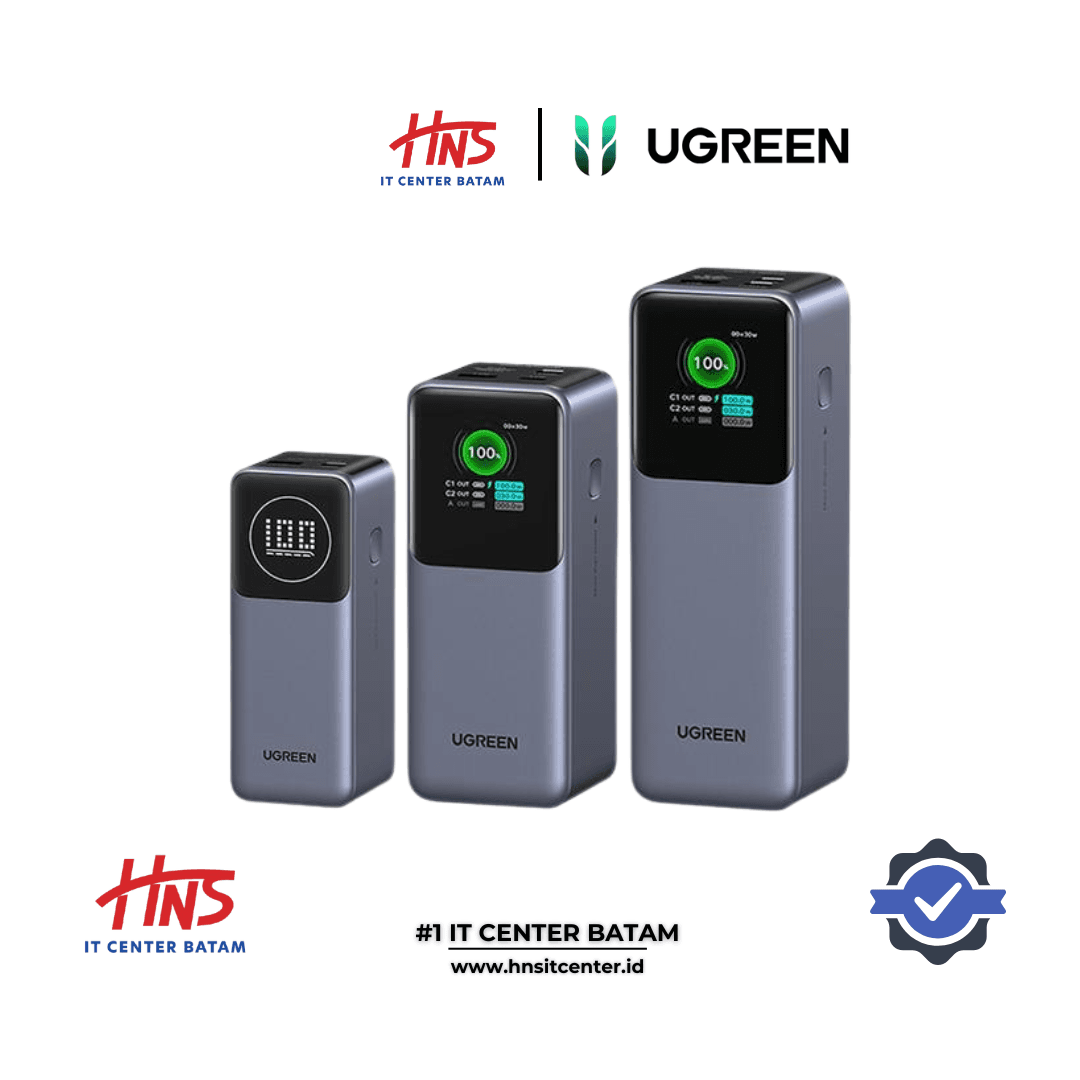 UGREEN POWERBANK NEXODE SMART DIGITAL DISPLAY 12.000mAh 25.000mAh 100W/200W - (35526B - 35525B)