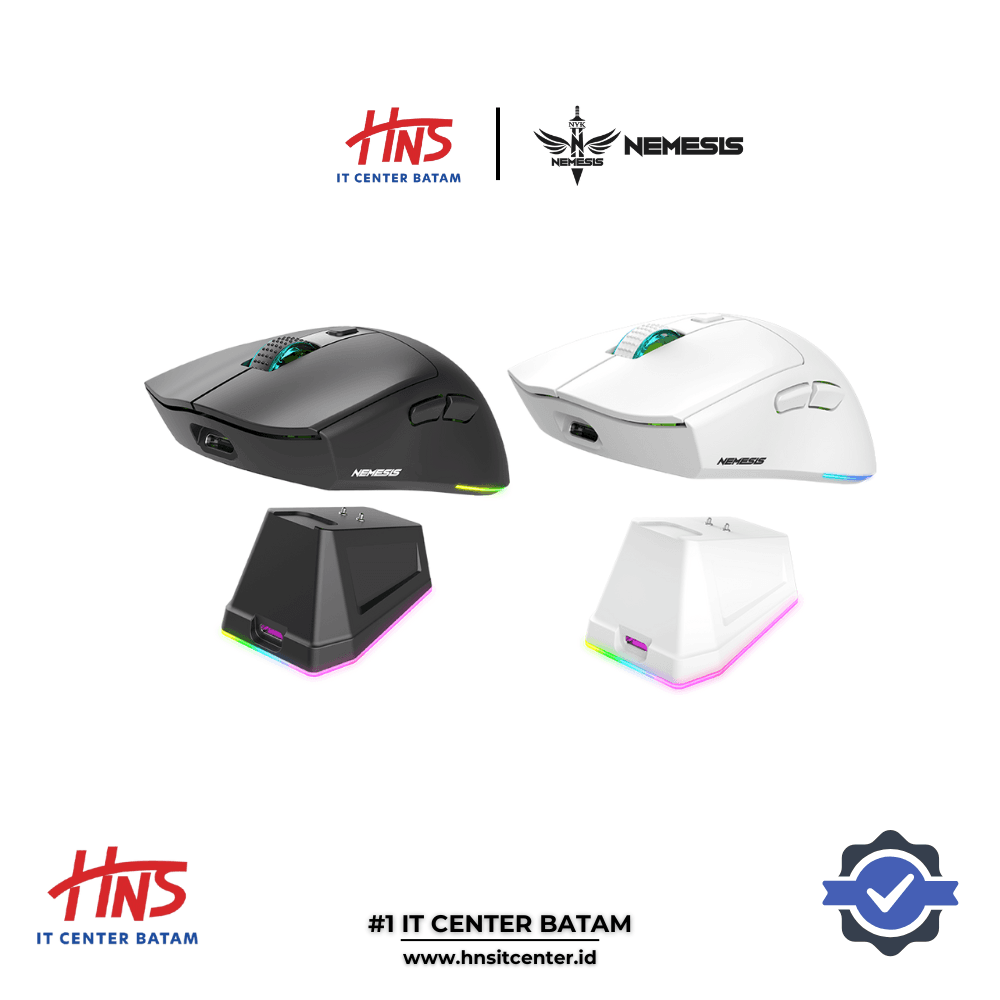 MOUSE NYK NEMESIS RIOT MQ-10 WIRELESS DUAL MODE WITH FREE CHARGING DOCK 2.4Ghz & Bluetooth 5.4