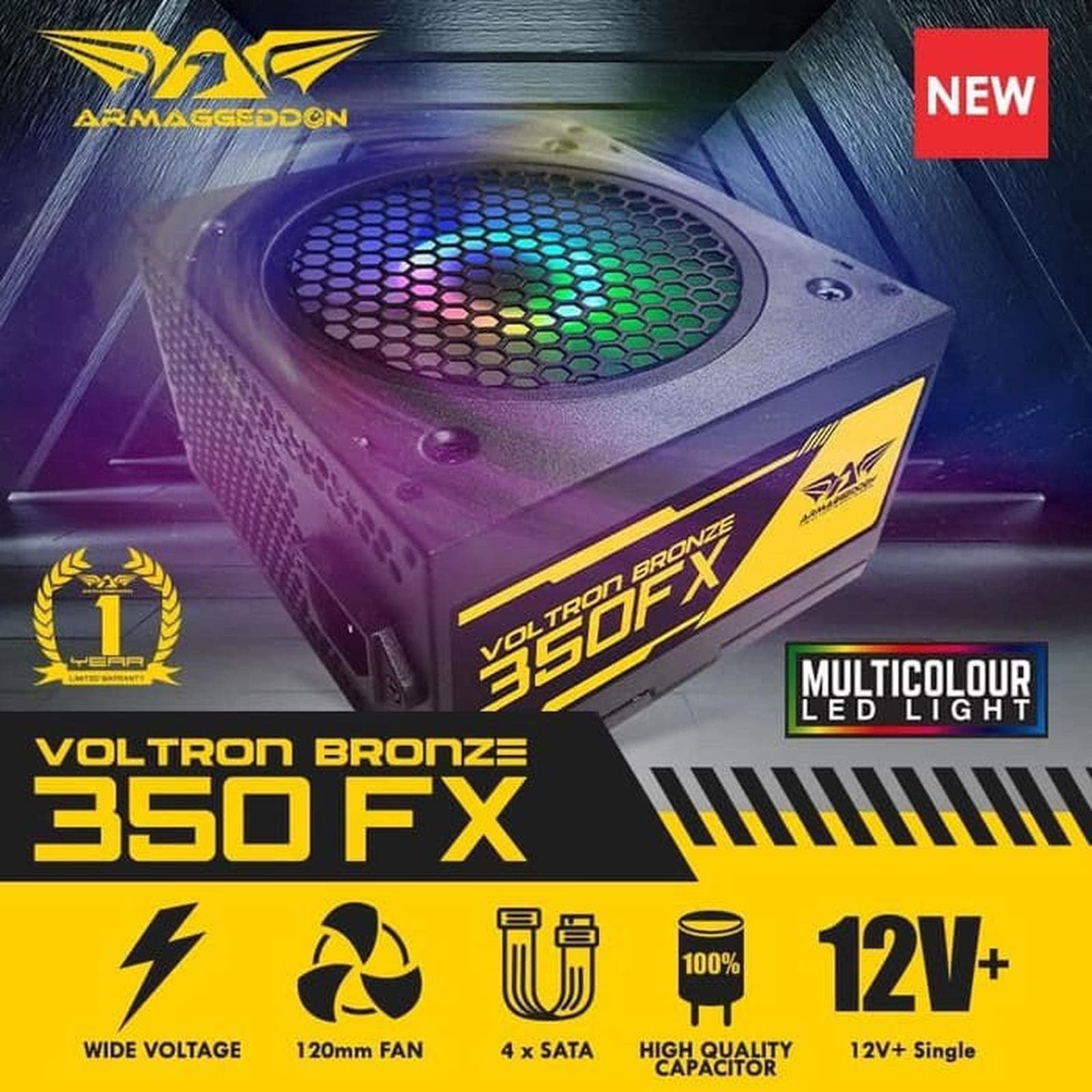POWER SUPPLY ARMAGGEDDON VOLTRON BRONZE 350FX 362W 80+ BRONZE - NON MODULLAR
