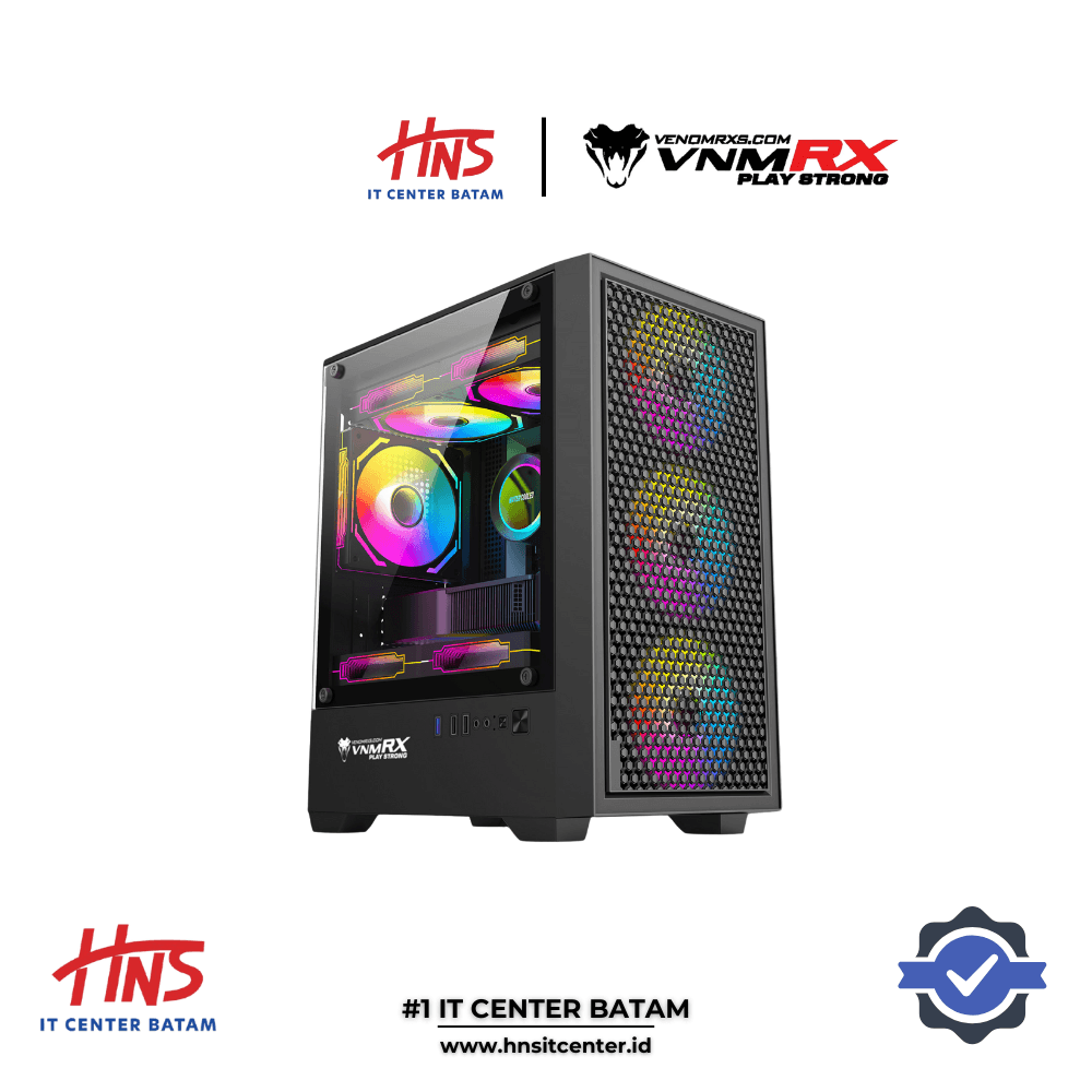 CASING VENOMRX ULTIMA FIXED RGB MD TOWER (Include Fan 3) - mATX