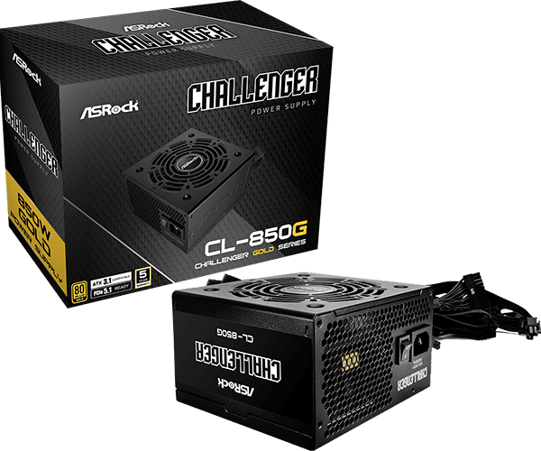 POWERSUPPLY ASROCK CL-850G 850W 80+ GOLD - NON MODULAR