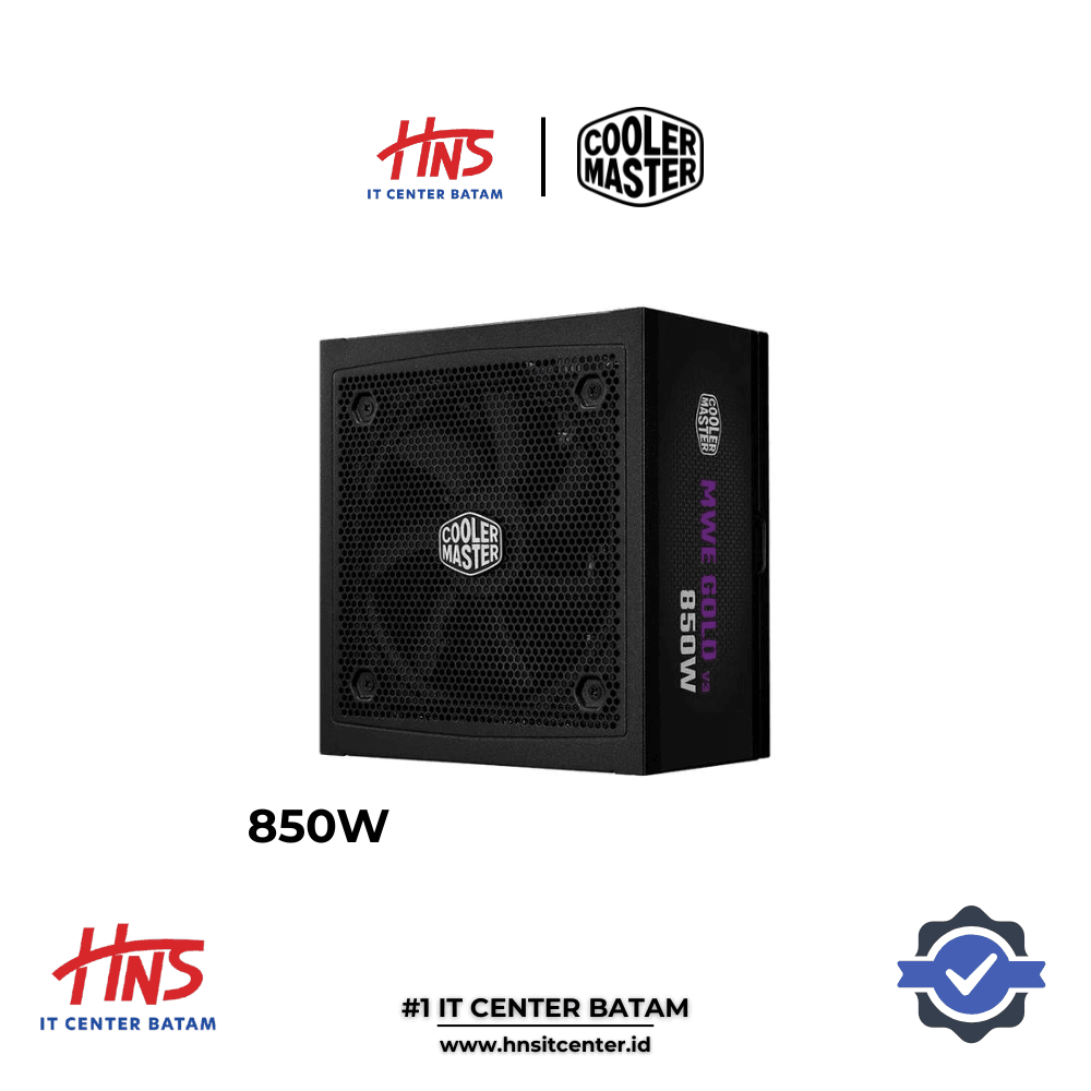 POWER SUPPLY COOLER MASTER MWE 850W V3 80+ GOLD - NON MODULLAR