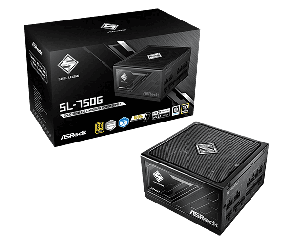 POWERSUPPLY ASROCK SL-750G 750W 80+ GOLD - FULL MODULAR