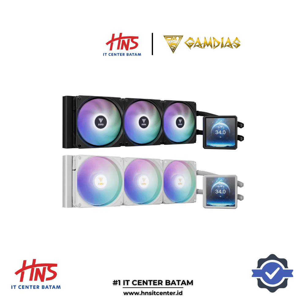 LIQUID COOLER GAMDIAS AURA GL360 LCD 480x480 60Hz
