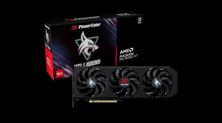 VGA CARD POWERCOLOR HELLHOUND RX 9060 XT 16GB GDDR6