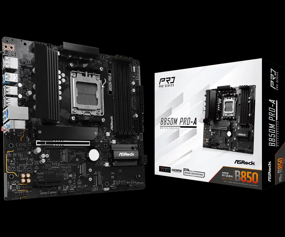 MOTHERBOARD ASROCK B850M PRO-A AM5 DDR5 - mATX