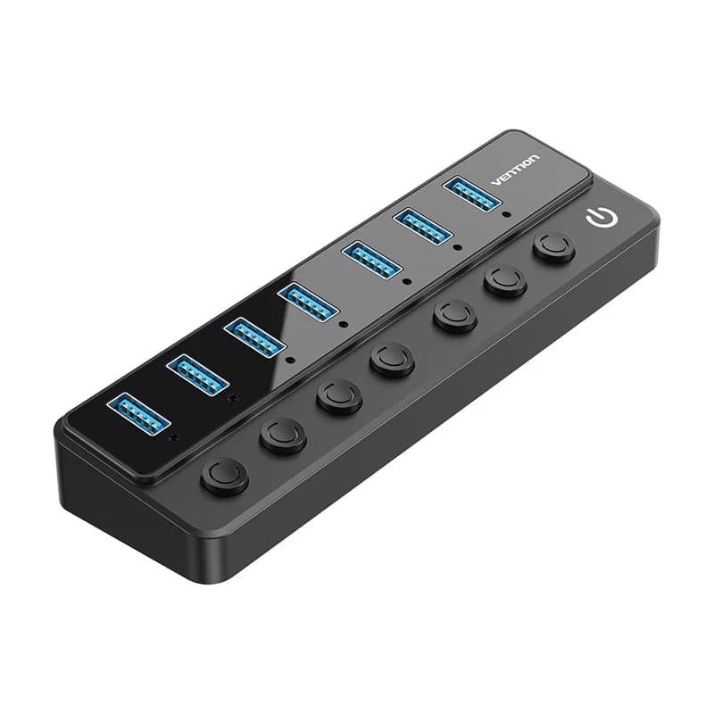 VENTION USB HUB POWERED 7-IN-1 TYPE-B HUB WITH INDIVIDUAL POWER SWITCHES - (CHXB0-EU)