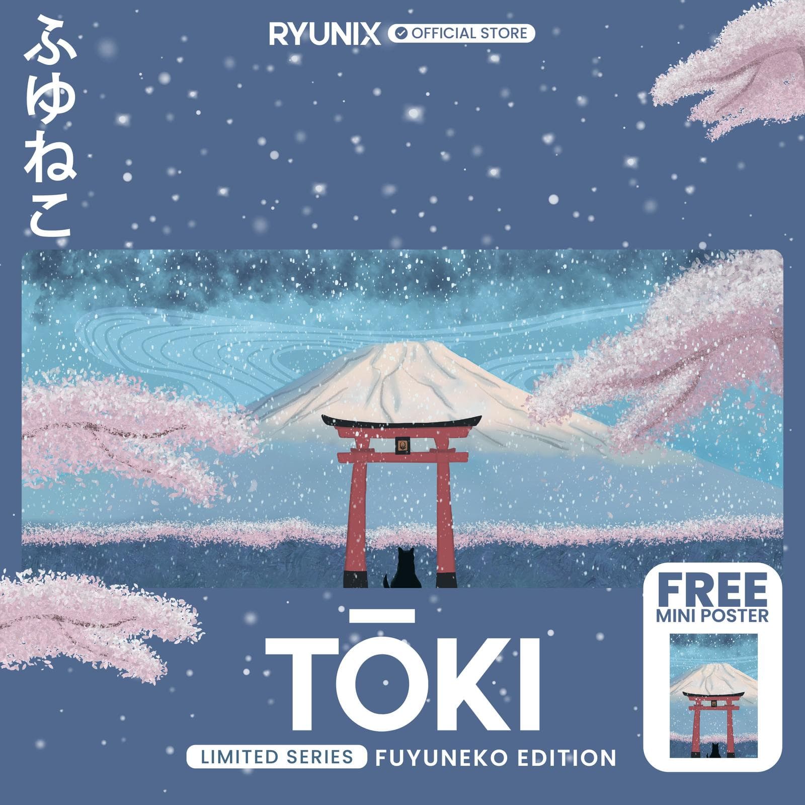 MOUSEPAD SADES RYUNIX TOKI LIMITED SERIES FUYUNEKO EDITION DESKMAT