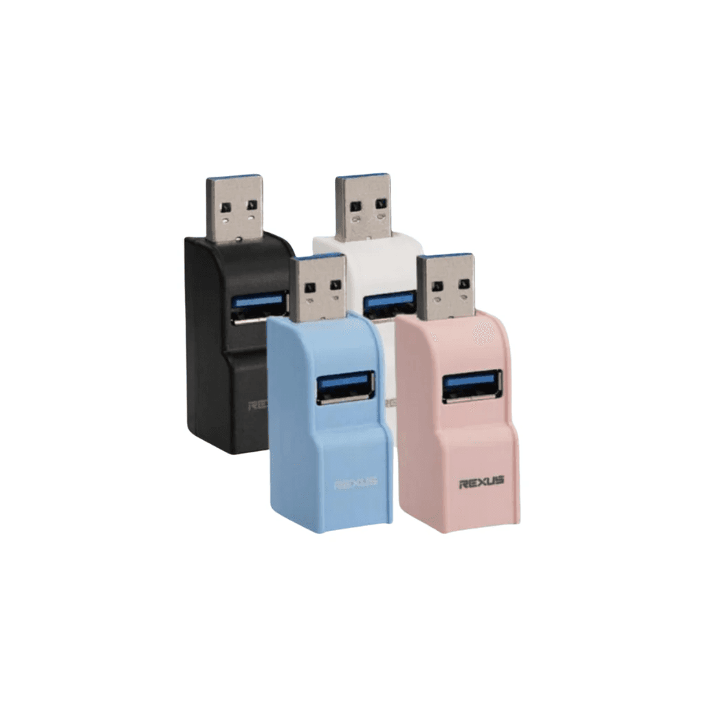 REXUS USB HUB 3-IN-1 RXH-318 WHISTLE SHAPE DOCKING STATION