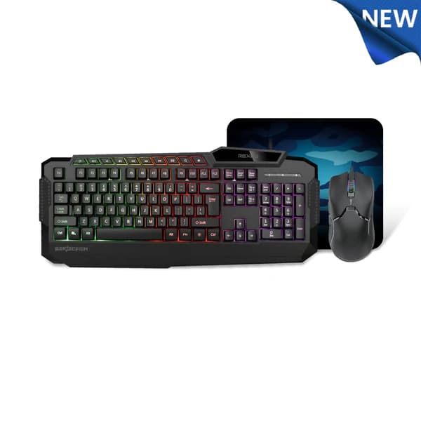 REXUS VR1 COMBO V2 KEYBOARD MOUSE COMBO WITH MOUSEPAD