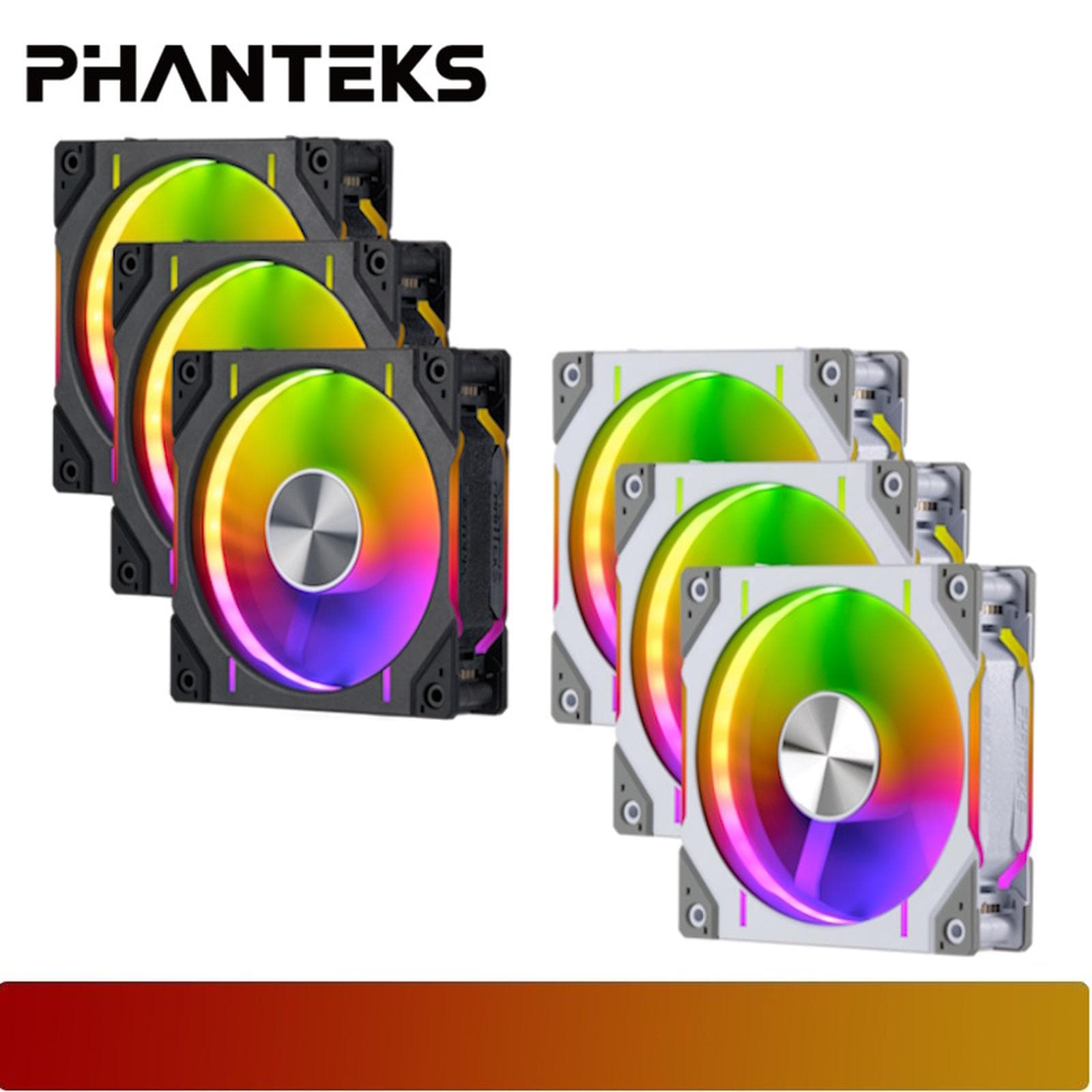 PHANTEKS D30-120mm Triple Pack | Premium D-RGB Performance Fan
