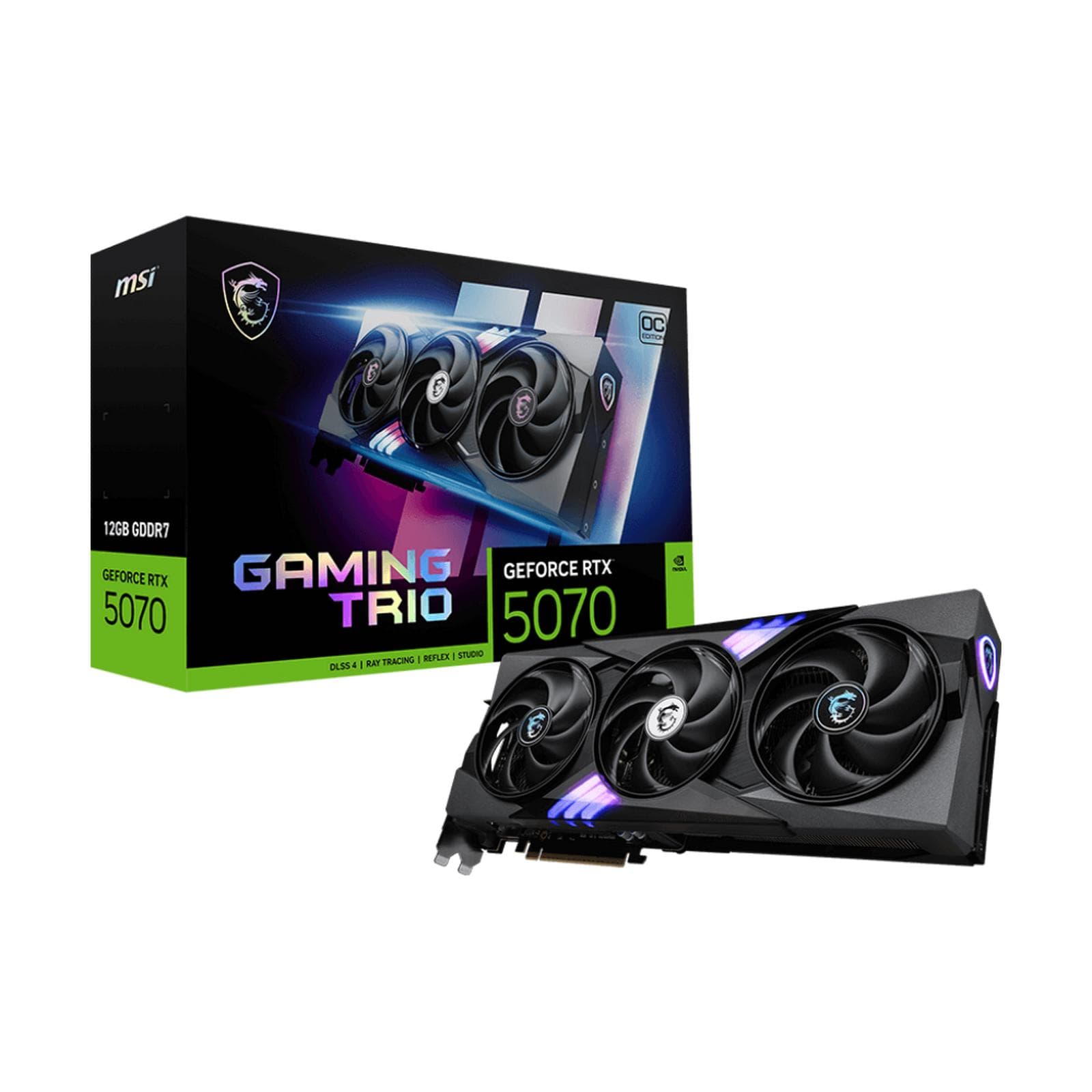 VGA CARD MSI RTX 5070 GAMING TRIO OC 12GB GDDR7