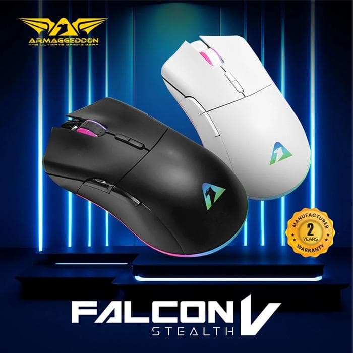 MOUSE GAMING ARMAGGEDDON FALCON V STEALTH WIRED RGB 12000DPI