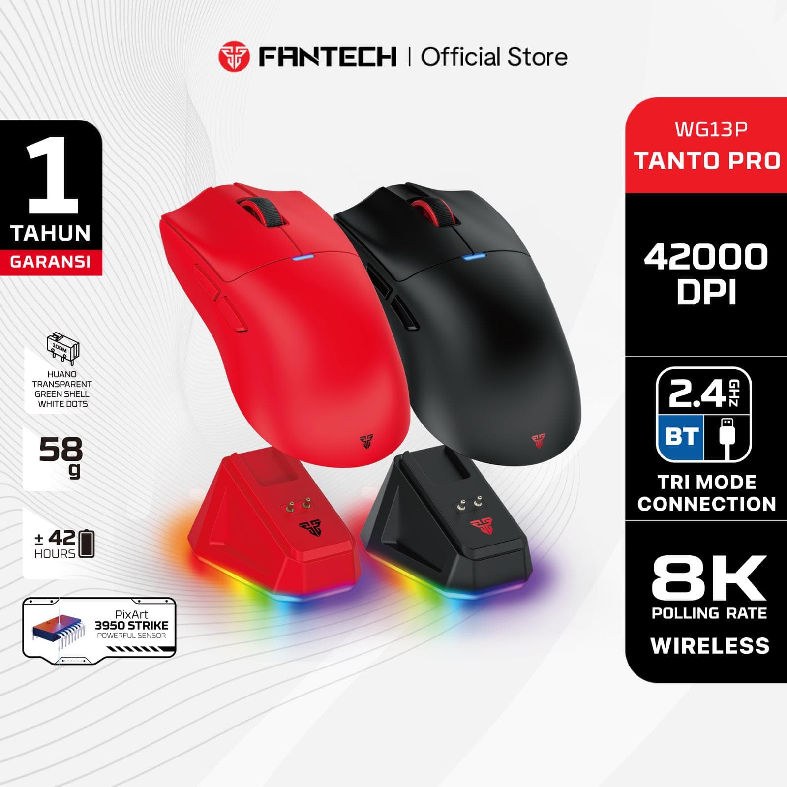 MOUSE FANTECH TANTO PRO WG13P