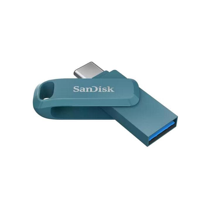 FLASHDISK SANDISK ULTRA DUAL DRIVE GO SDDDC3 G46NBB USB-C NAVY BLUE — 64GB