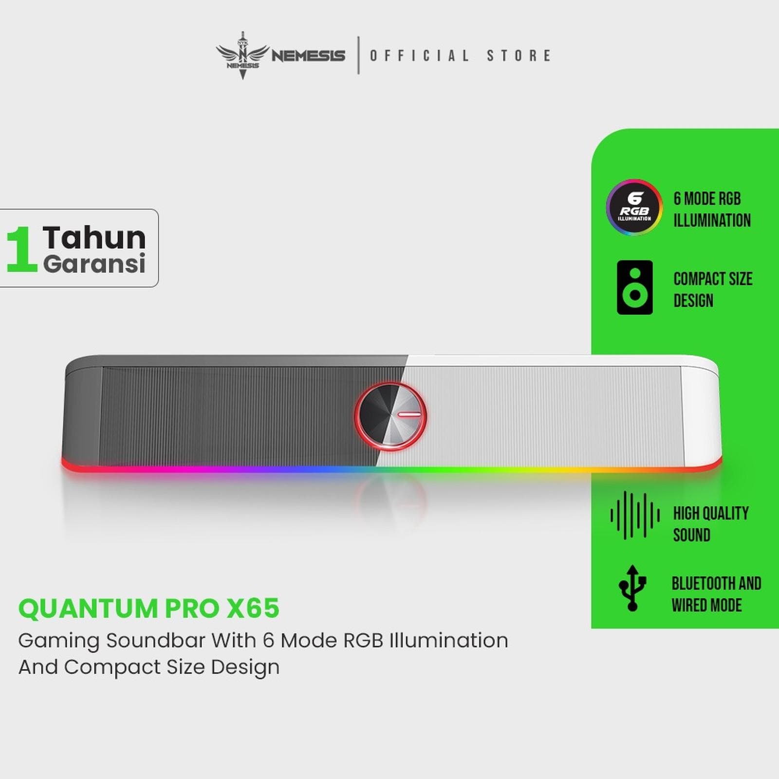 SPEAKER NEMESIS X65 QUANTUM PRO — Black