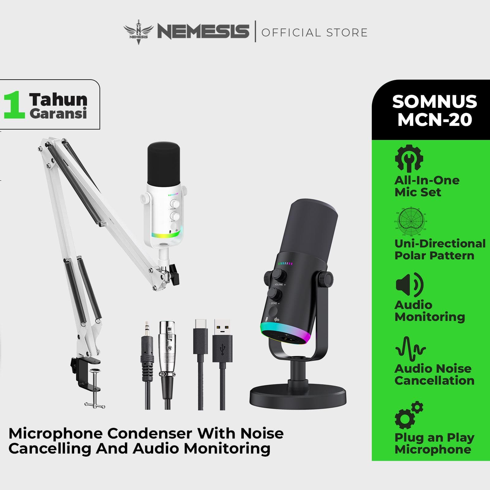 MICROPHONE NEMESIS SOMNUS HI-FI MCN-20 — Black