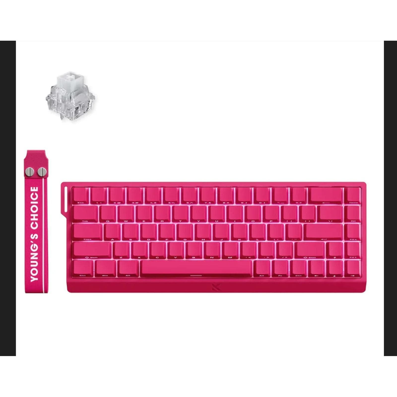 KEYBOARD MCHOSE MC-ACE68-28 ROSE RED ICE RHINO MAGNETIC SWITCH